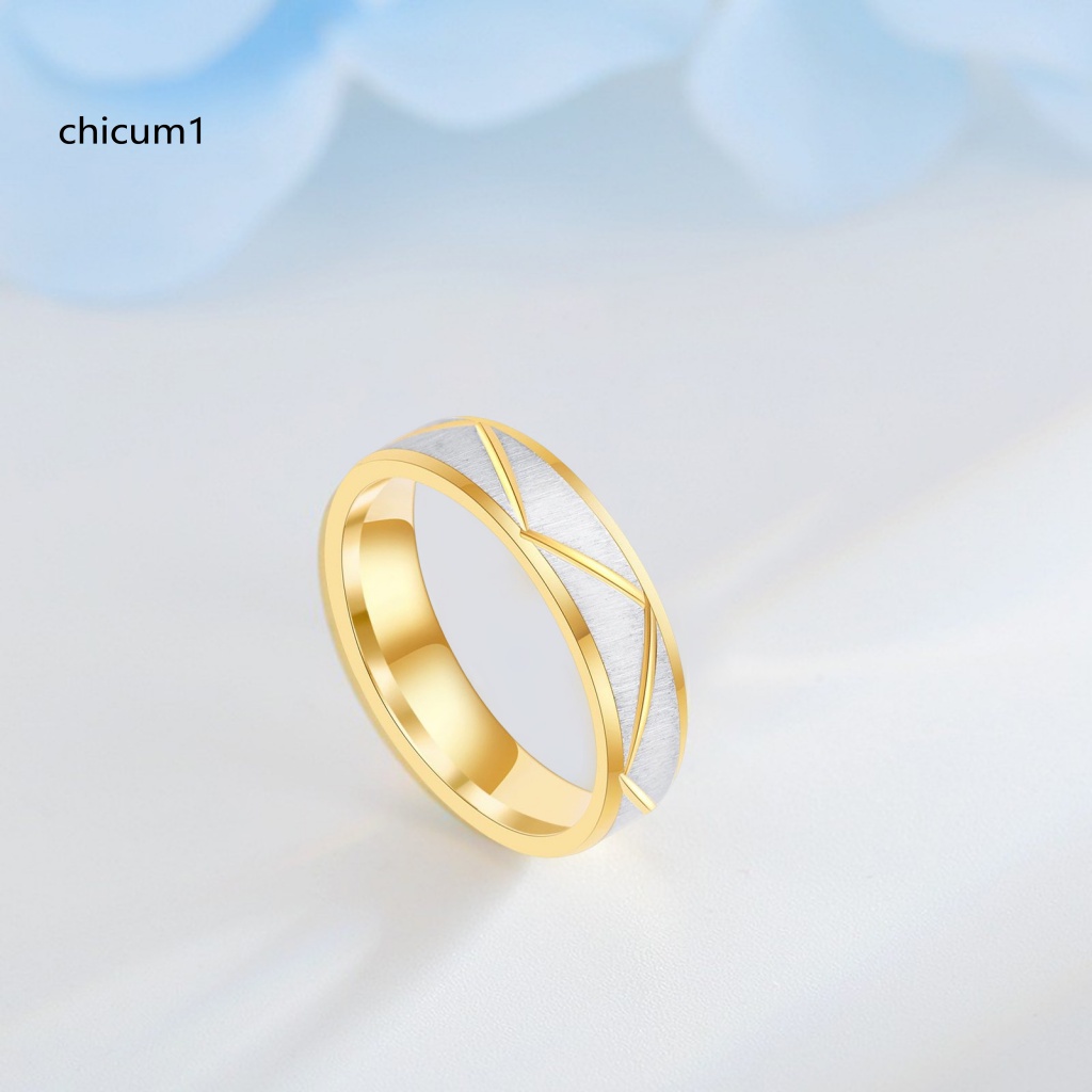 Nhẫn Unisex CC Họa Tiết Hình Học Tối Giản Phong Cách Vintage Phù Hợp Làm Quà Valentines Trang Sức Kỷ Niệm Cho Cặp Đôi