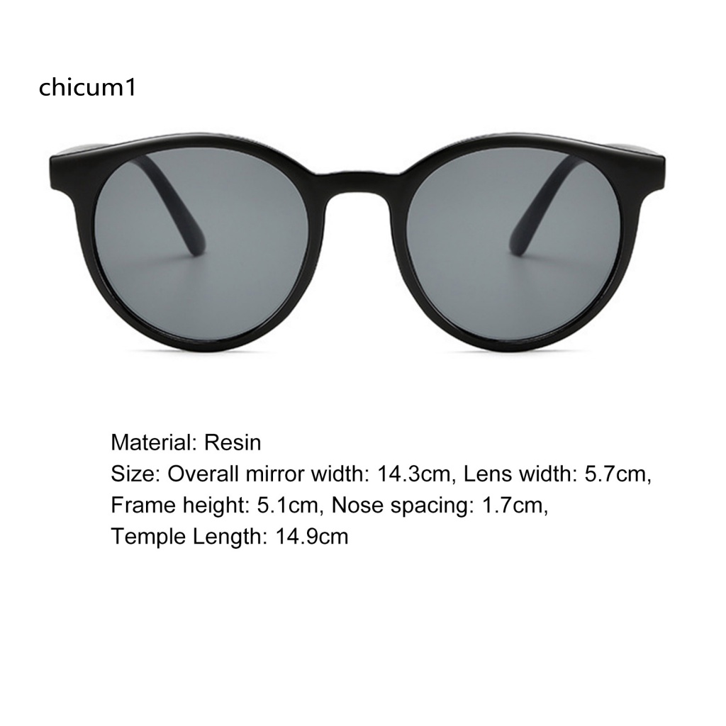 Cc Kính Mát Gọng Tròn Chống Tia UV Không Dễ Rơi Tầm Nhìn Rộng Phong Cách Cổ Điển