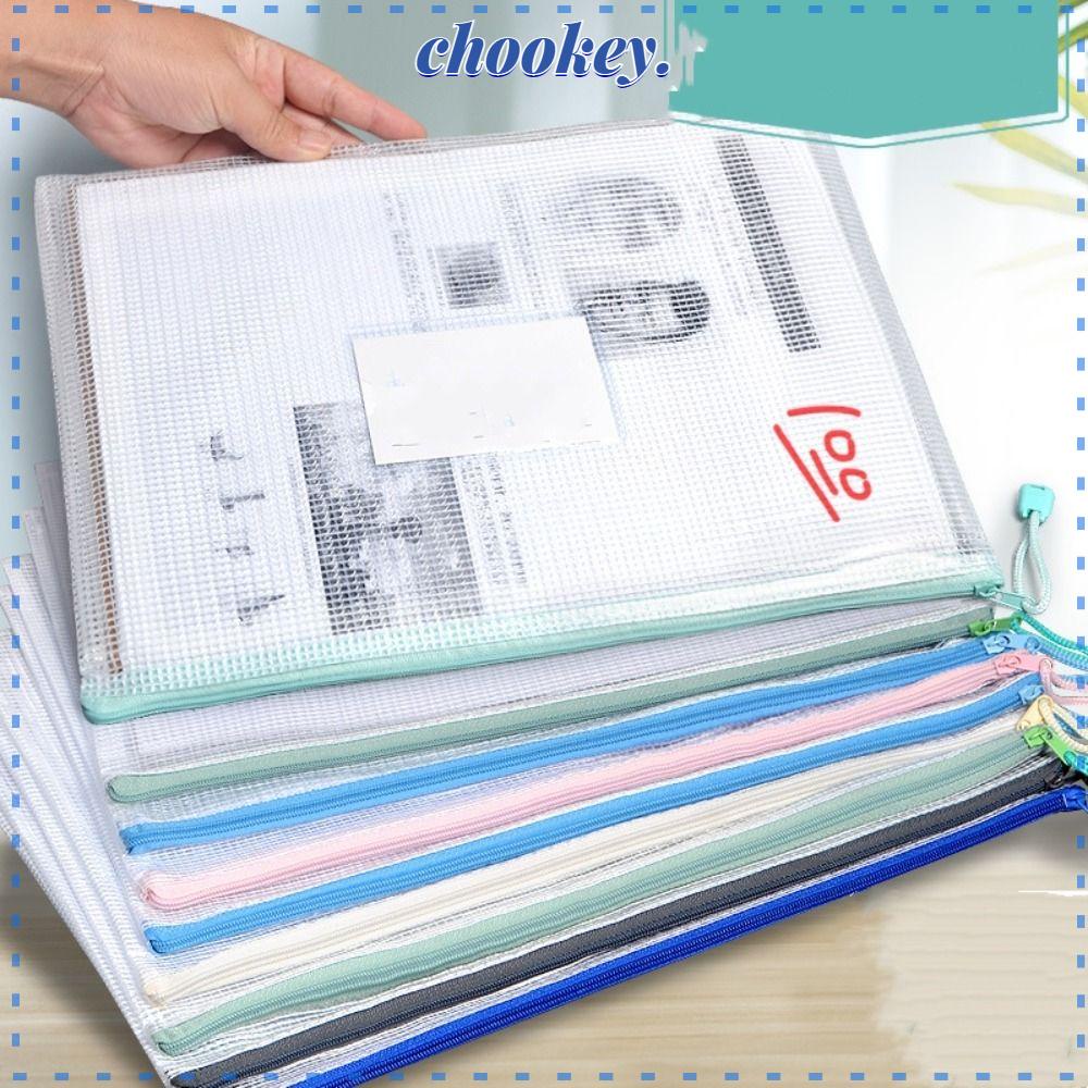 CHOOKEY Bộ 10 Túi Dây Kéo Chống Thấm Nước Đựng Thẻ Tiện Dụng Cho Học Sinh