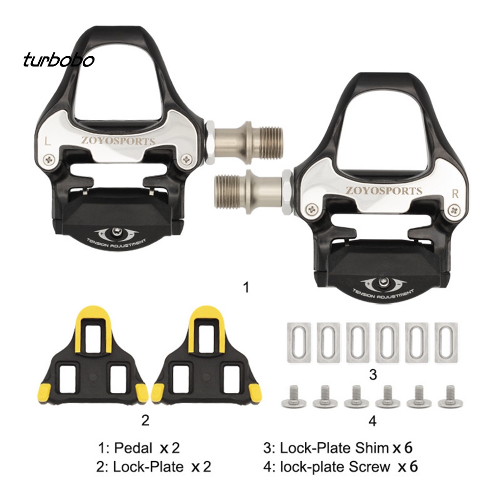 1 Bộ Bàn Đạp Tự Khóa Bằng Hợp Kim Nhôm Siêu Nhẹ Tùy Chỉnh Tiện Dụng Cho Xe Đạp Địa Hình