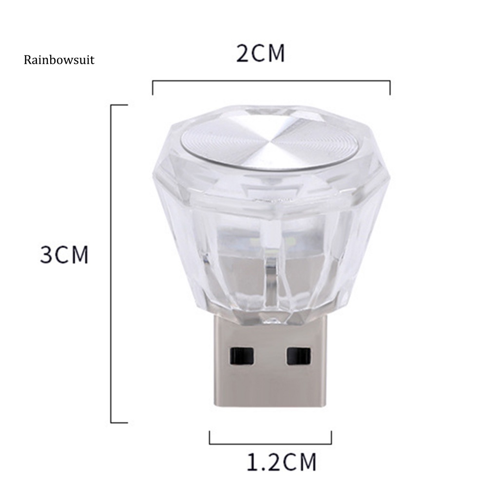 [RB] Đèn Ngủ LED Giao Diện USB Tạo Không Khí Thông Dụng Trang Trí Nội Thất Xe Hơi