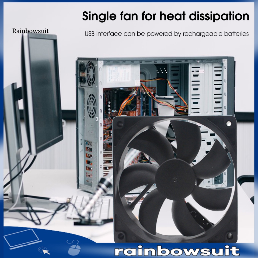 Quạt Tản Nhiệt Làm Mát Cho Máy Tính 12025 12cm 5V USB