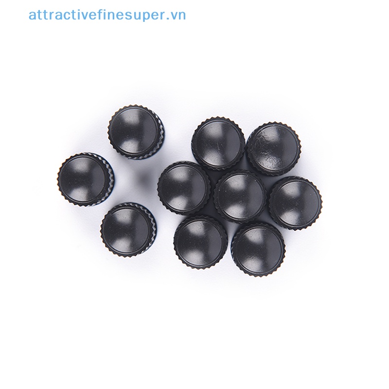 100 Nắp Nhựa Đen Đậy Van Bánh Xe Đạp, Xe Hơi