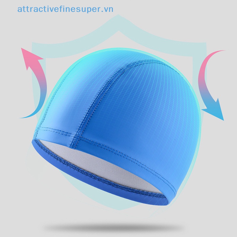 Afs Mũ Bơi Thể Thao Bằng Vải PU Co Giãn Chống Nước Bảo Vệ Tai Khi Bơi