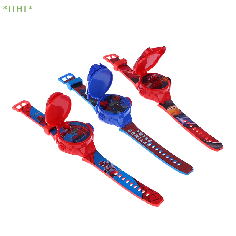 DISNEY Đồng Hồ Đeo Tay Chiếu Hoạt Hình 3D Ptojectio Cho Bé Mới