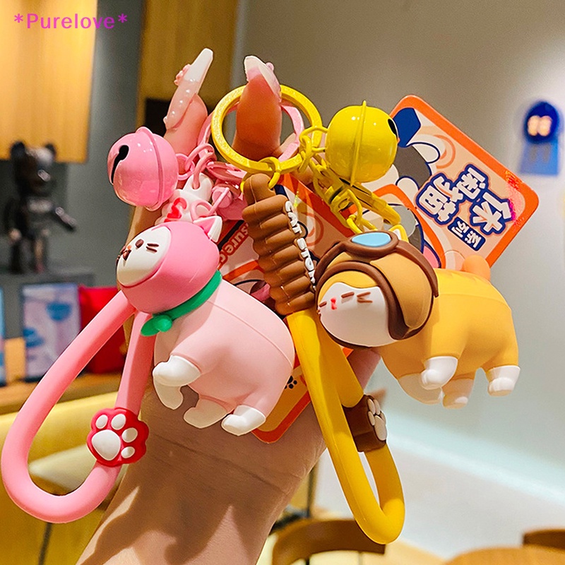 Móc Chìa Khóa Hình Chú Mèo Lắc Chuông Dễ Thương Mới