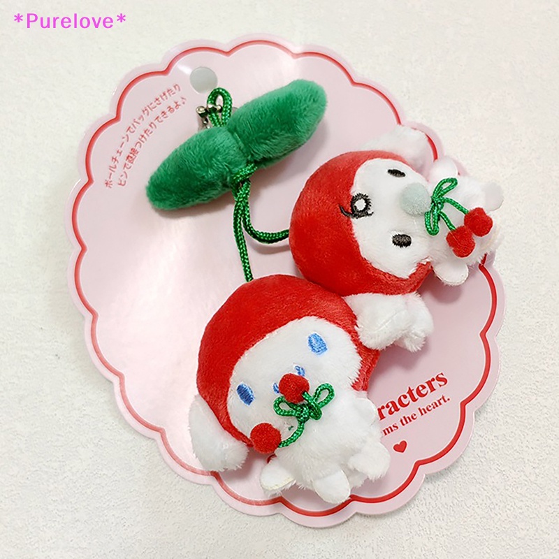 Búp Bê Nhồi Bông Mềm Mại Hình Sanrio Kuromi Pom Pom Purin Hello Kitty Cherry Trang Trí Balo Đi Học Mới