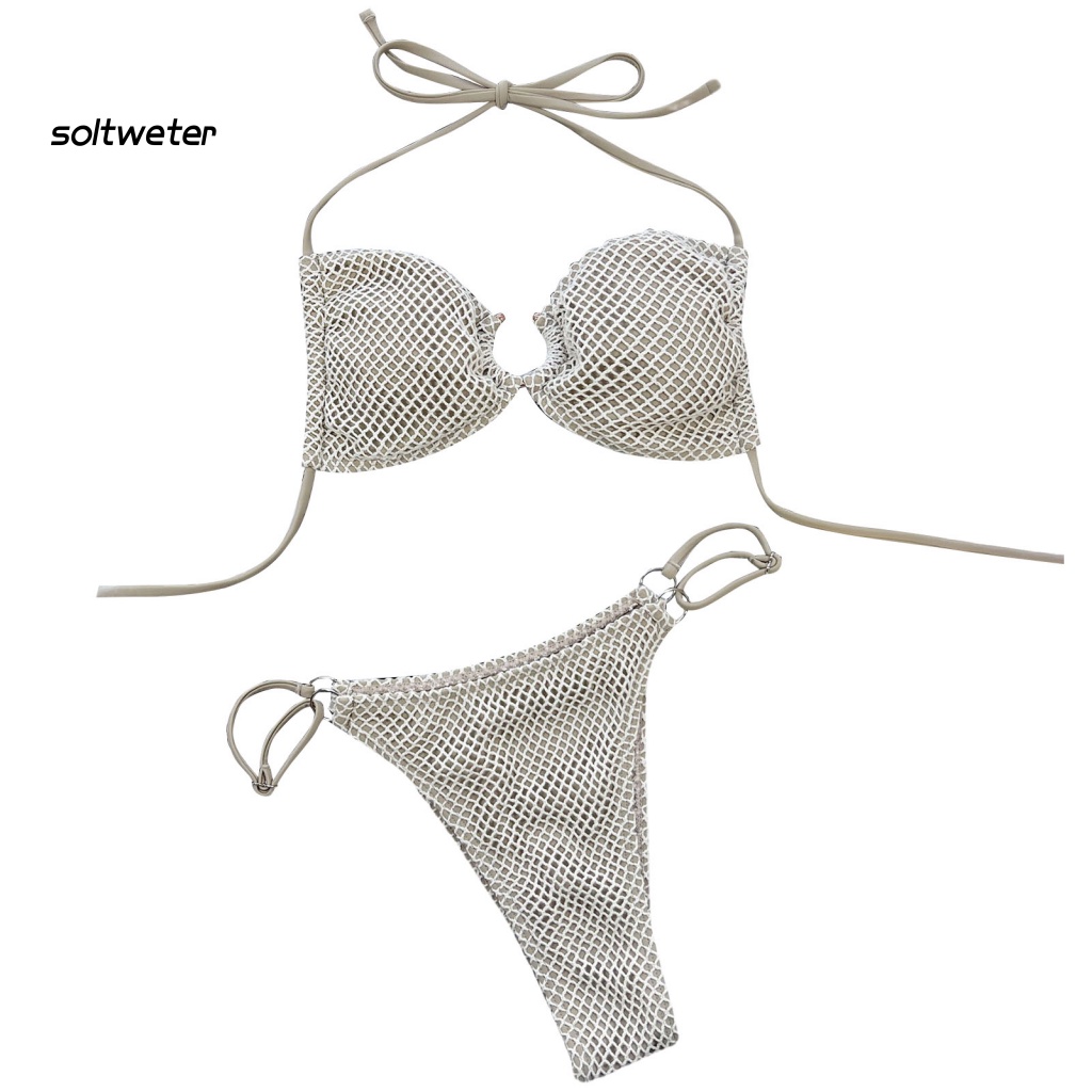 1 Bộ Đồ Bơi Bikini Bằng Nylon Nhanh Khô Quyến Rũ Cho Nữ