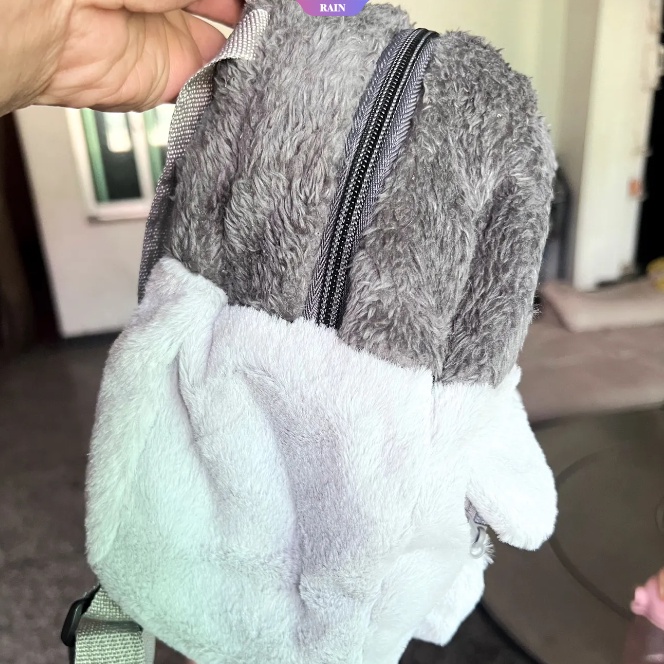 Ba Lô Lông Xù Mini Hình Chim Cánh Cụt Hoạt Họa Dễ Thương Thường Ngày Cho Nữ [RAIN]