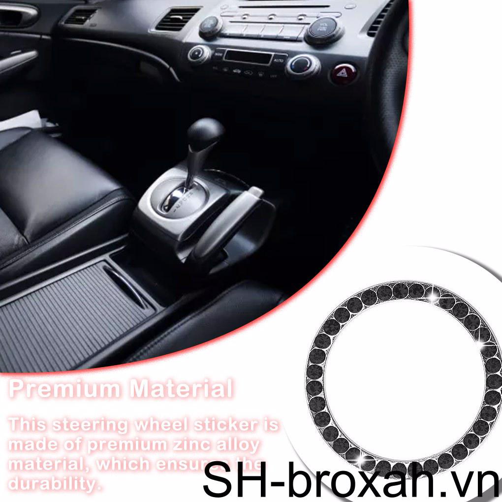 Miếng Dán Trang Trí Vô Lăng Xe Hơi Lấp Lánh Nhiều Màu Chống Rỉ Sét DIY