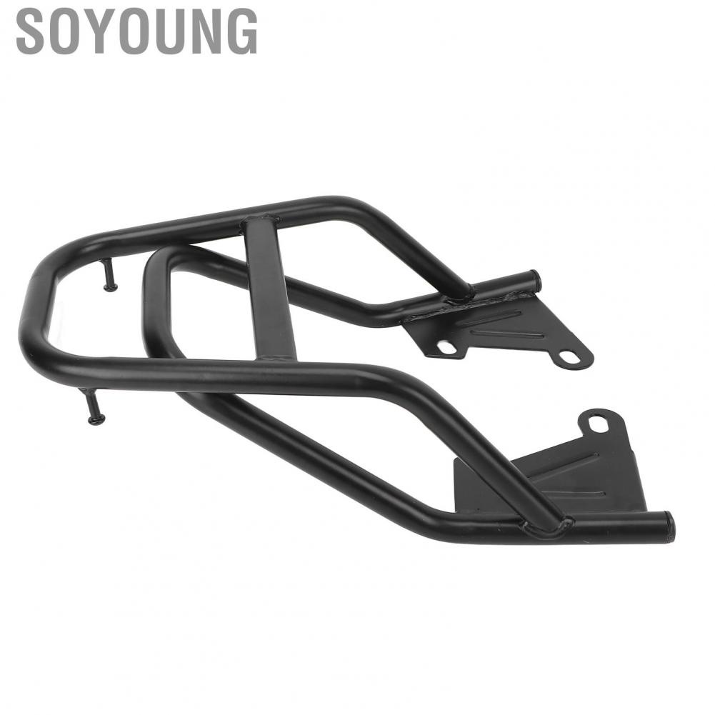 Soyoung Motorcycle Rear Handrail Rack Luggage Box Holder Iron Black Replacement for Grom MSX125 M3 Case Carrier