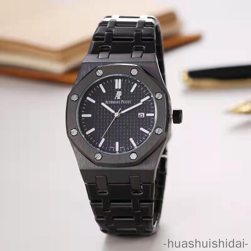 Đồng Hồ Quartz Nam Hiển Thị Ngày Dây Thép Thời Trang