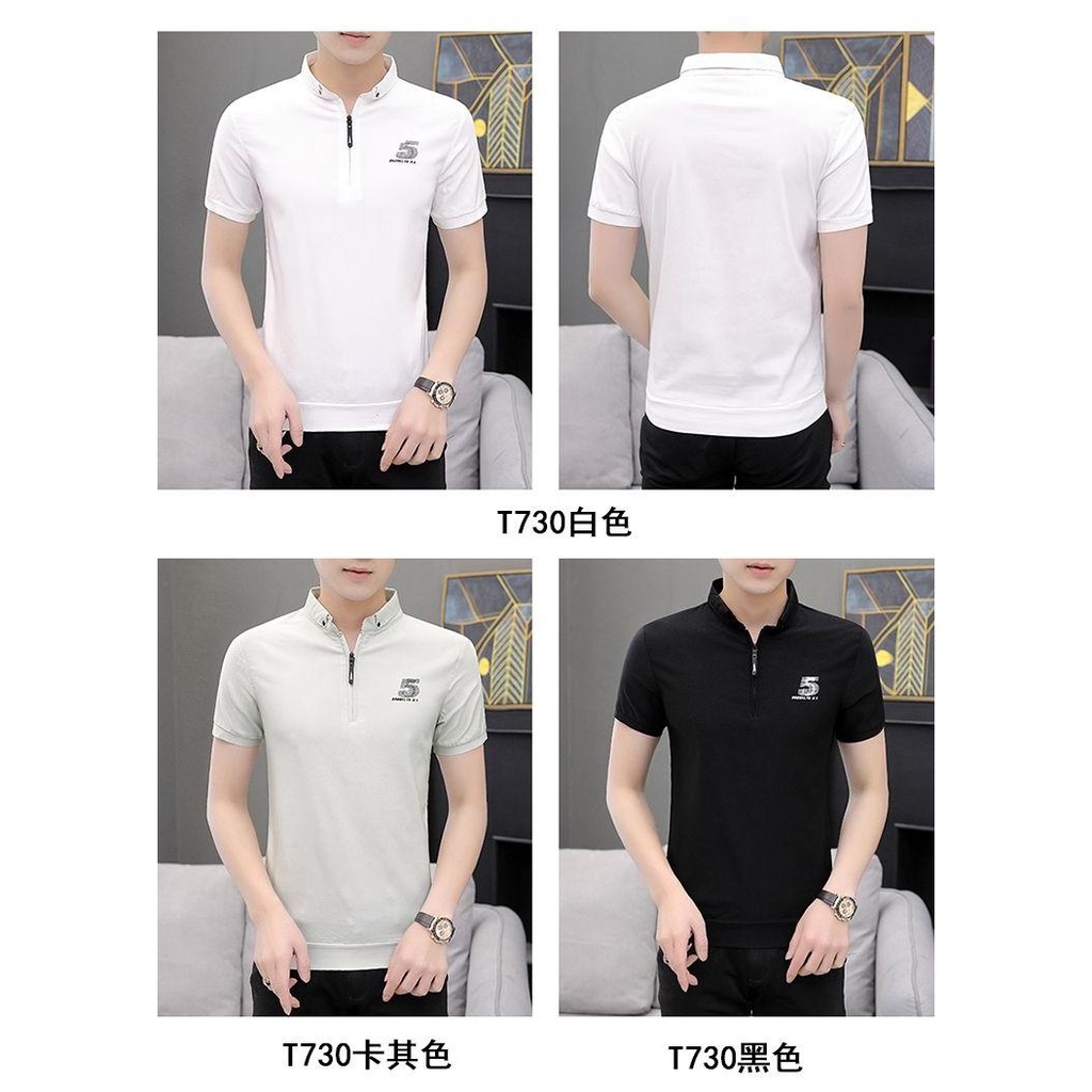 Dây Cáp Yp... Áo Thun POLO Cotton Ngắn Tay Dáng Rộng Thời Trang Mùa Hè Dành Cho Nam