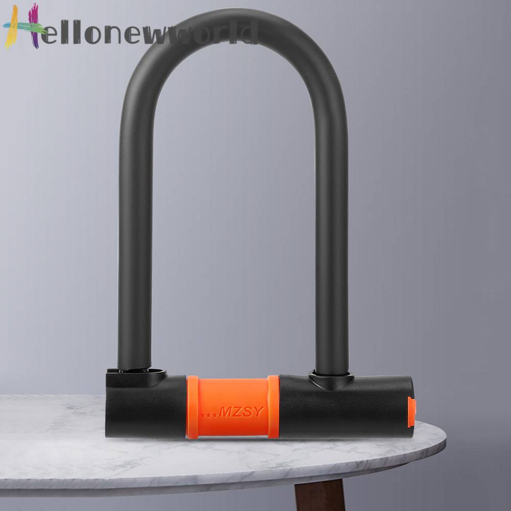 Ổ Khóa Chữ U Chống Trộm Kèm 2 Chìa Khóa Dành Cho Xe Máy / Xe Đạp