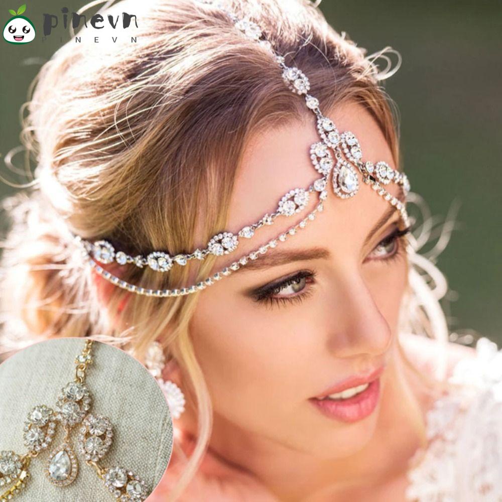 Băng Đô Cài Tóc Đính Đá Phong Cách Bohemian Cho Nữ