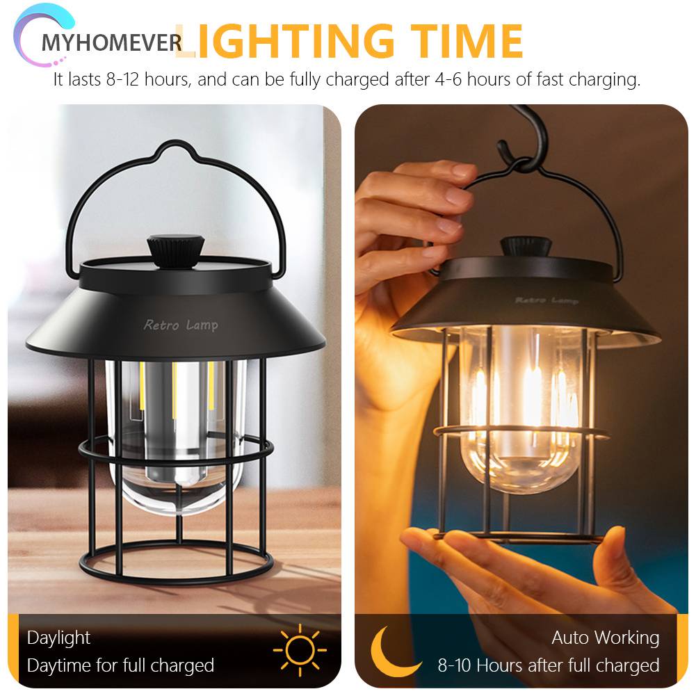 Đèn Cắm Trại 3 Chế Độ Chống Nước IP54