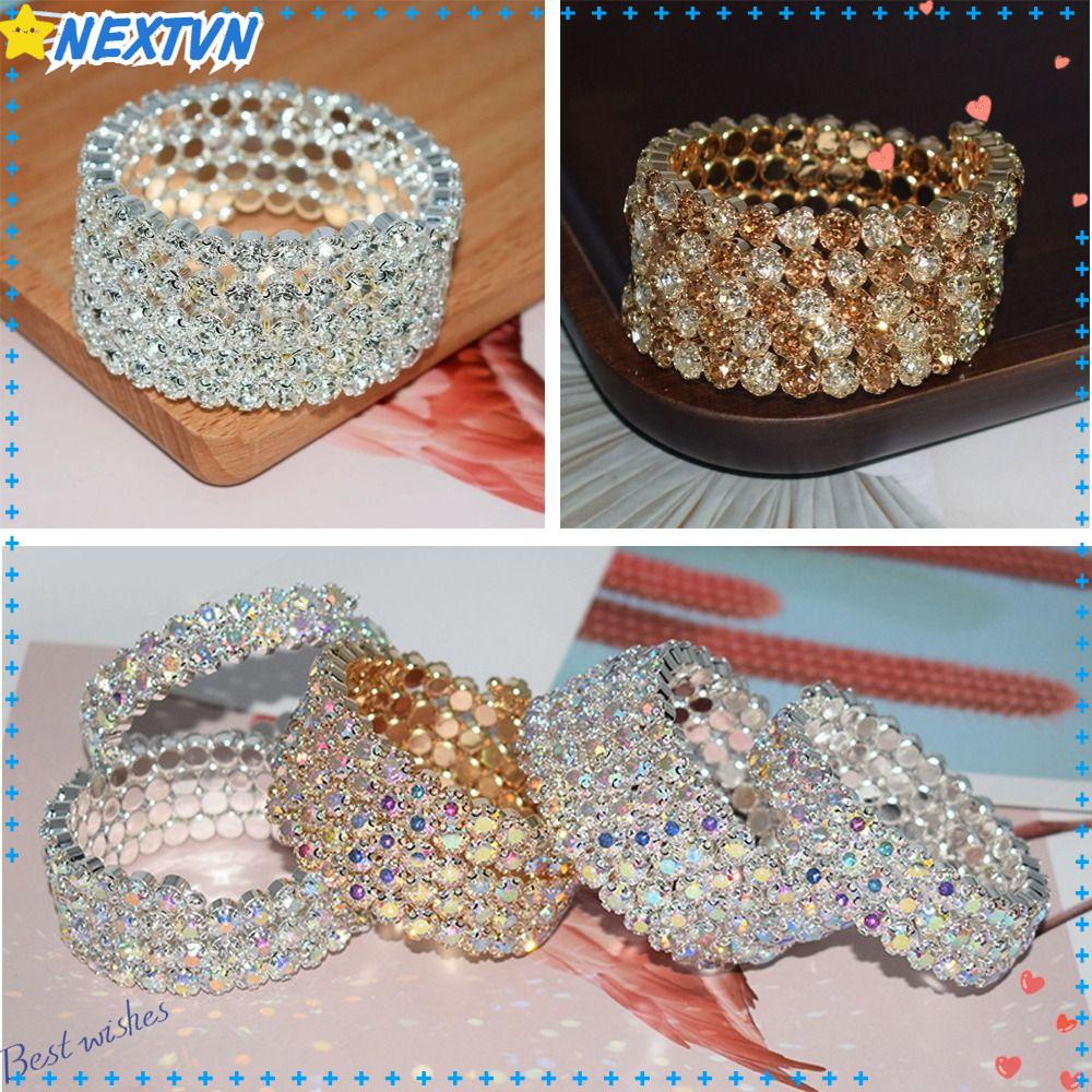 NEXTVN Vòng Tay Đính Pha Lê Thời Trang Cho Cô Dâu