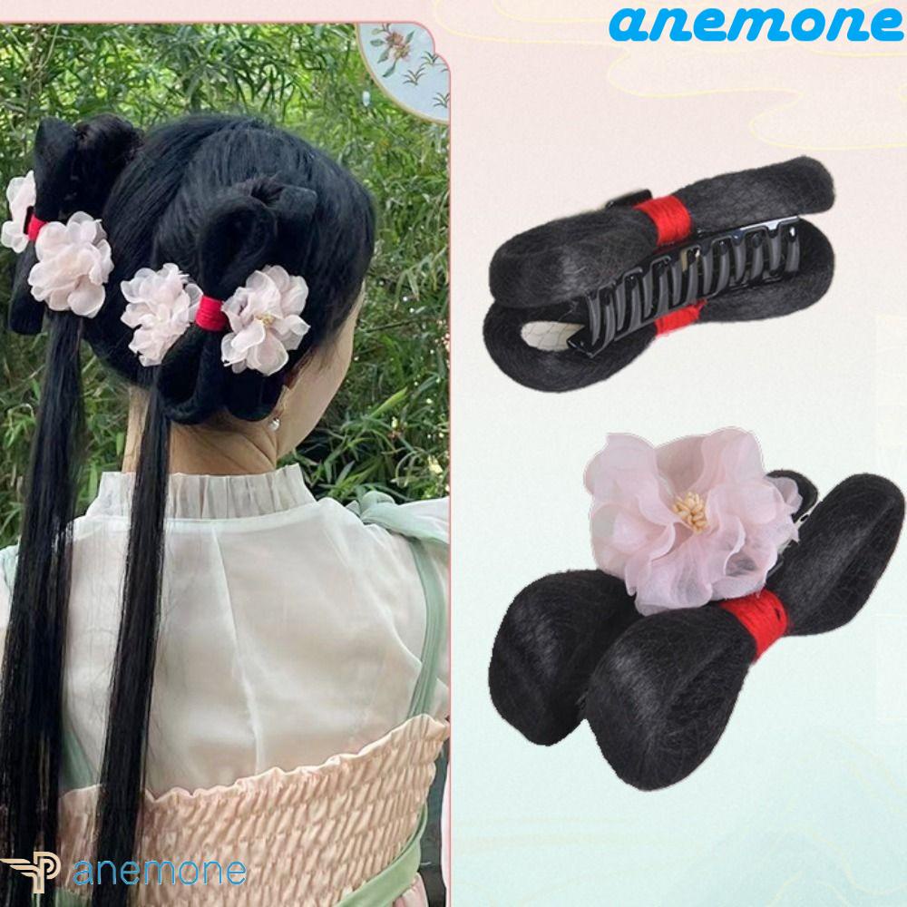 ANEMONE Tóc Giả Dài Thẳng Kiểu Hán Phục Trung Hoa Cổ Điển Ngọt Ngào Cho Nữ