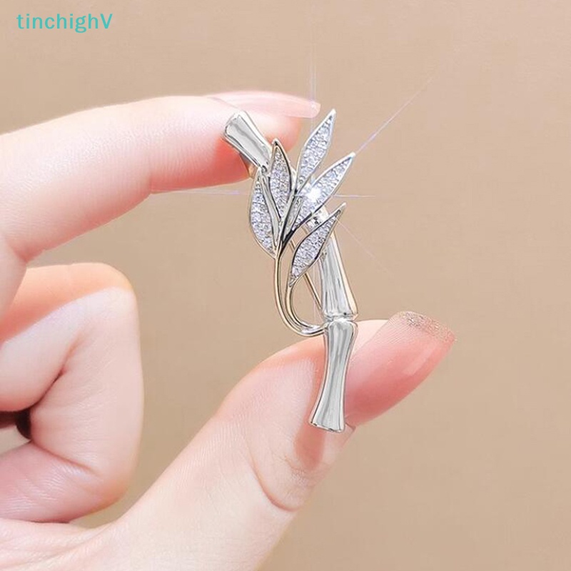 Ghim Cài Áo Hình Cây Tre May Mắn Phong Cách Retro Thanh Lịch Dành Cho Nữ