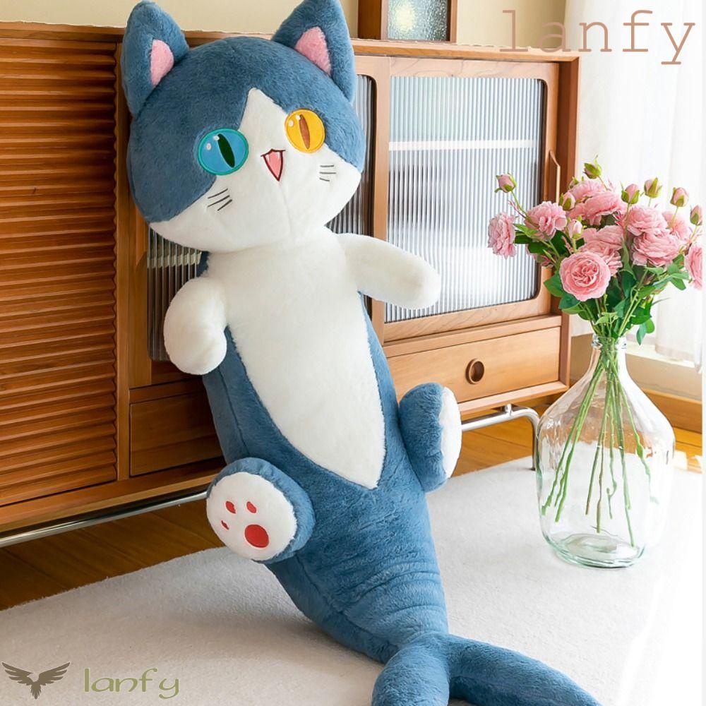 LANFY Thú Nhồi Bông Hình Cá Mập Hoạt Hình Vui Nhộn Trang Trí Nhà Cửa