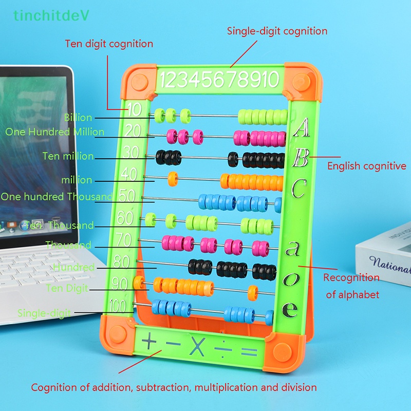 [TinchitdeV] 1 Bàn Tính Bằng Nhựa Nhiều Màu Sắc Đồ Chơi Giáo Dục Cho Trẻ Em [Mới]