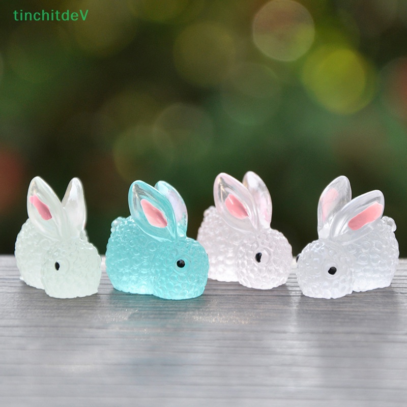 [TinchitdeV] 1 Mô Hình Thỏ Nhựa Dạ Quang Trang Trí Bảng Điều Khiển Xe Hơi / Nhà Cửa [Mới]