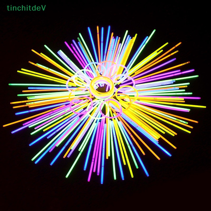 [TinchitdeV] Set 100 Que Phát Sáng Neon Nhiều Màu Sắc Dùng Để Trang Trí Vòng Tay / Dây Chuyền