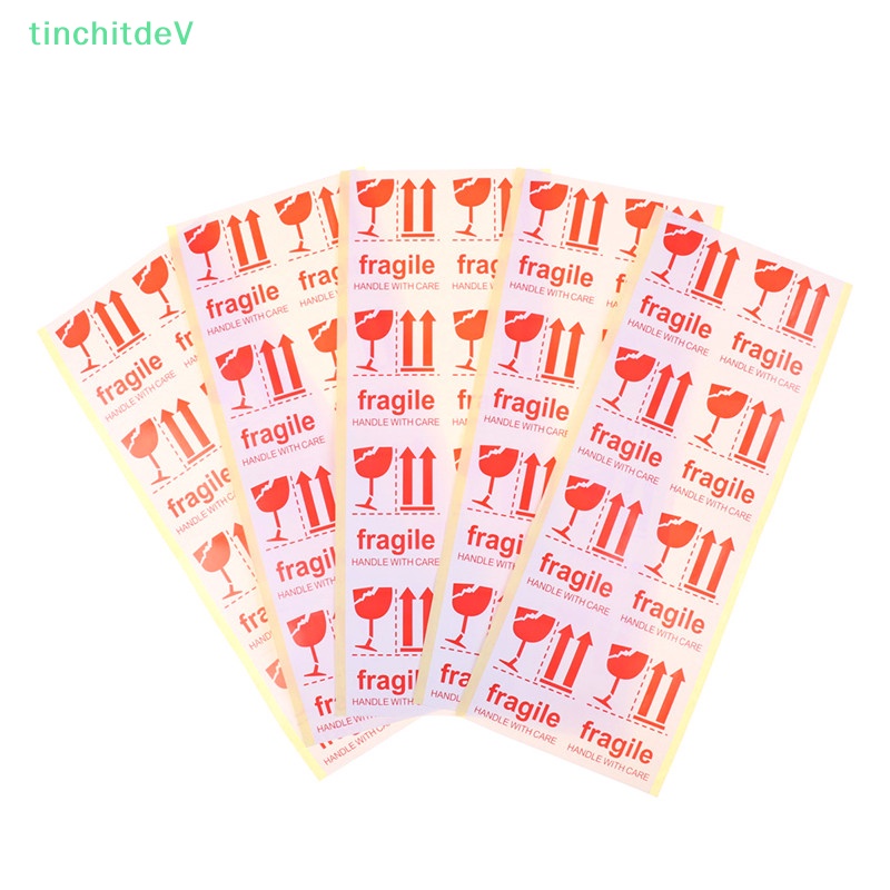Set 40 Nhãn Dán Cảnh Báo Tự Dính 7 * 5cm Tiện Dụng