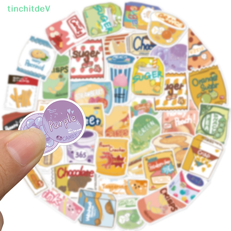 [TinchitdeV] 50 Miếng Dán Hình Thức Ăn Vặt Dành Cho Trẻ Em [Mới]