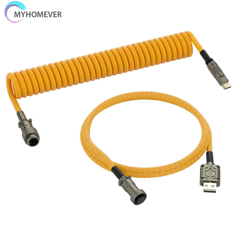 Dây Lò Xo Nối Dài 1.5m Chuyển Đổi Type C Sang USB