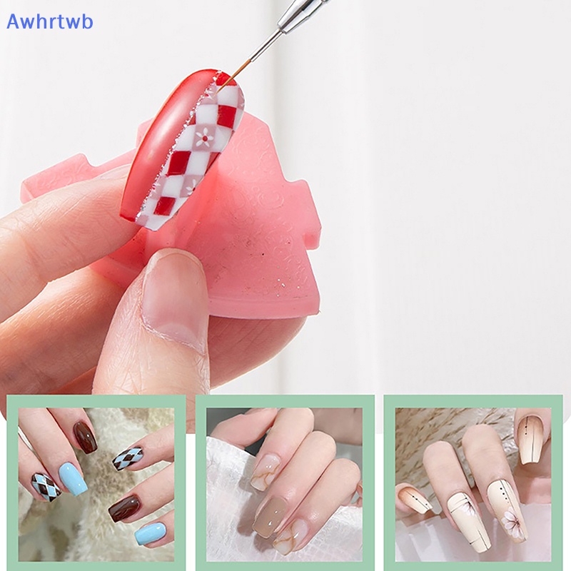 Cọ Vẽ Trang Trí Móng Tay 7 / 15 / 20 / 25 / 30mm Cán Kim Loại Mới