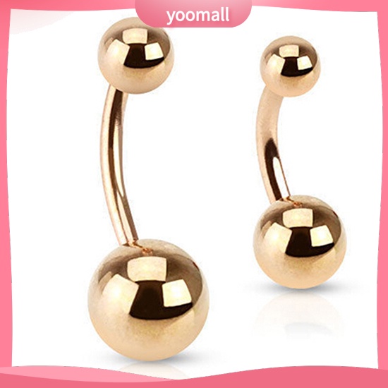 Khuyên Rốn Dạng Thanh Tạ Bằng Thép Không Gỉ