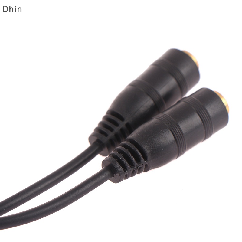 [Dhin] 1 in 2 3.5mm Stereo Audio Univesal Male to 2 Female Headset Mic Y Splitter Earphone Cable Adapter For Iphone Android Headphone COD