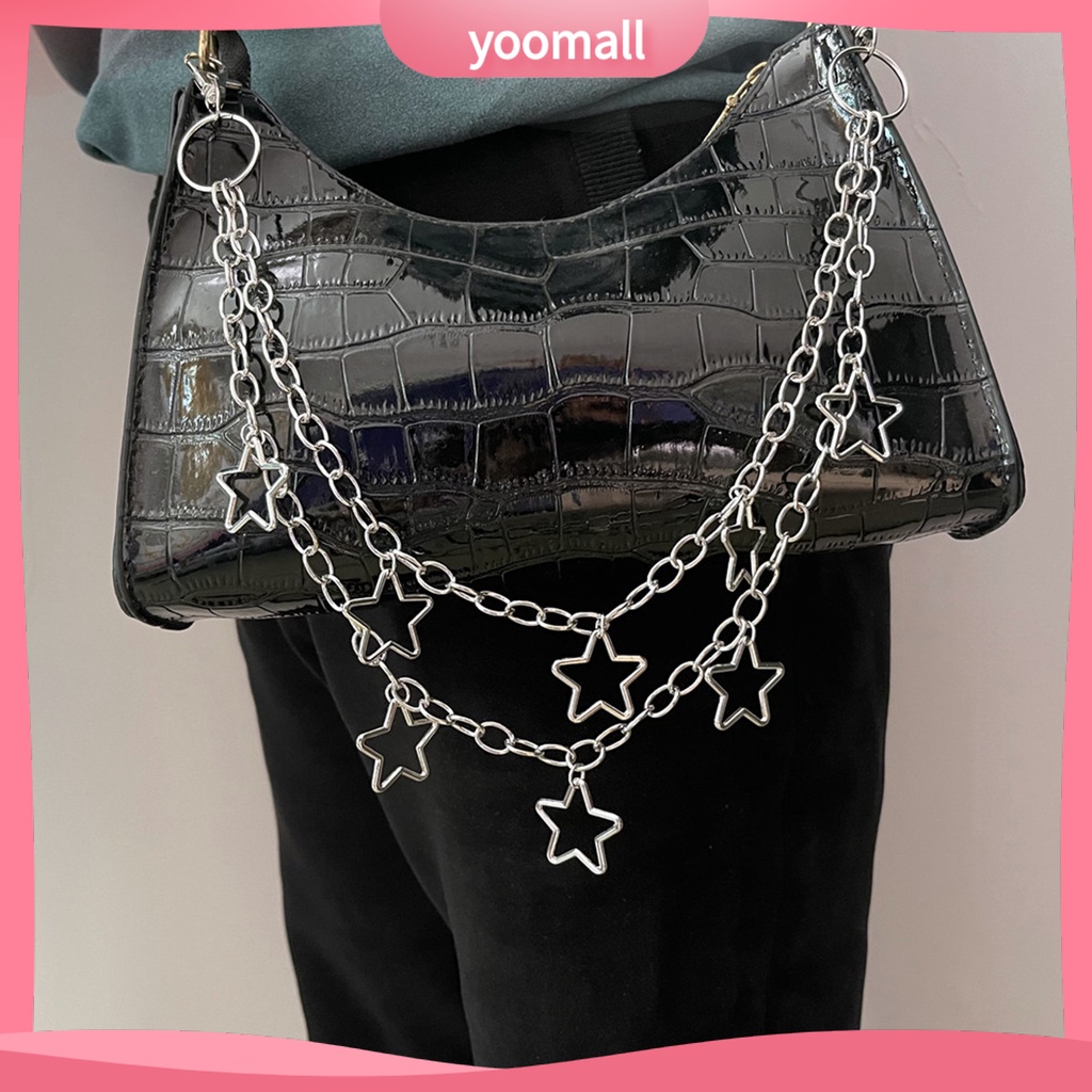 Dây Xích Kim Loại Đeo Thắt Lưng Quần Jean Nhiều Lớp Phong Cách Hip Hop Cho Nam Và Nữ