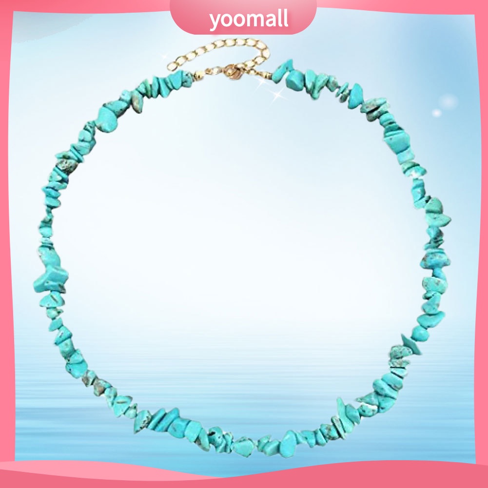 Vòng cổ Hạt Ngọc Lam Giả Thời Trang Cho Nữ