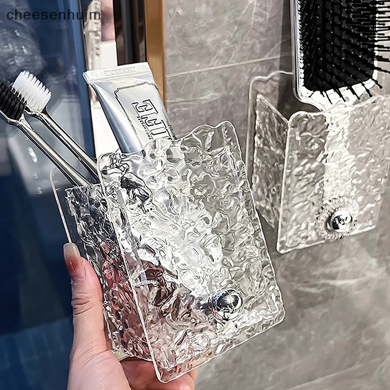 Hộp Đựng Bàn Chải / Kem Đánh Răng Gắn Tường Không Cần Đục Lỗ Thoát Nước Tiện Dụng Cho Nhà Tắm