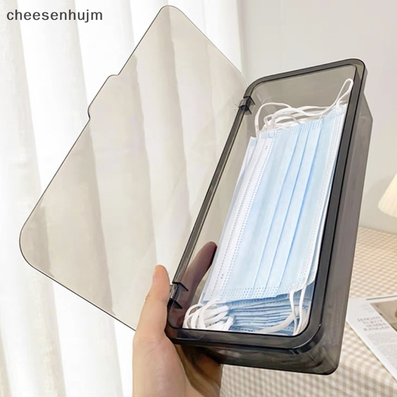 Hộp Đựng Khẩu Trang Trong Suốt Chống Bụi Tiện Dụng