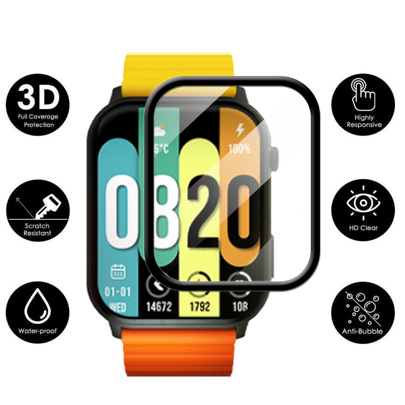 Kính Cường Lực Trong Suốt Bảo Vệ Màn Hình Cong 3d Cho kieslect smartwatch ks / pro ks2