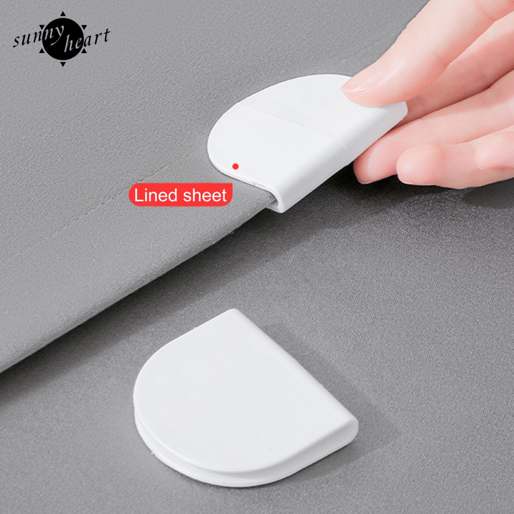 Sunnyheart Set 4 Kẹp Rèm Tắm Nhỏ Tự Dính Làm Sạch Bề Mặt Phòng Tắm Khô Và Sạch Sau Khi Sử Dụng Tại Nhà