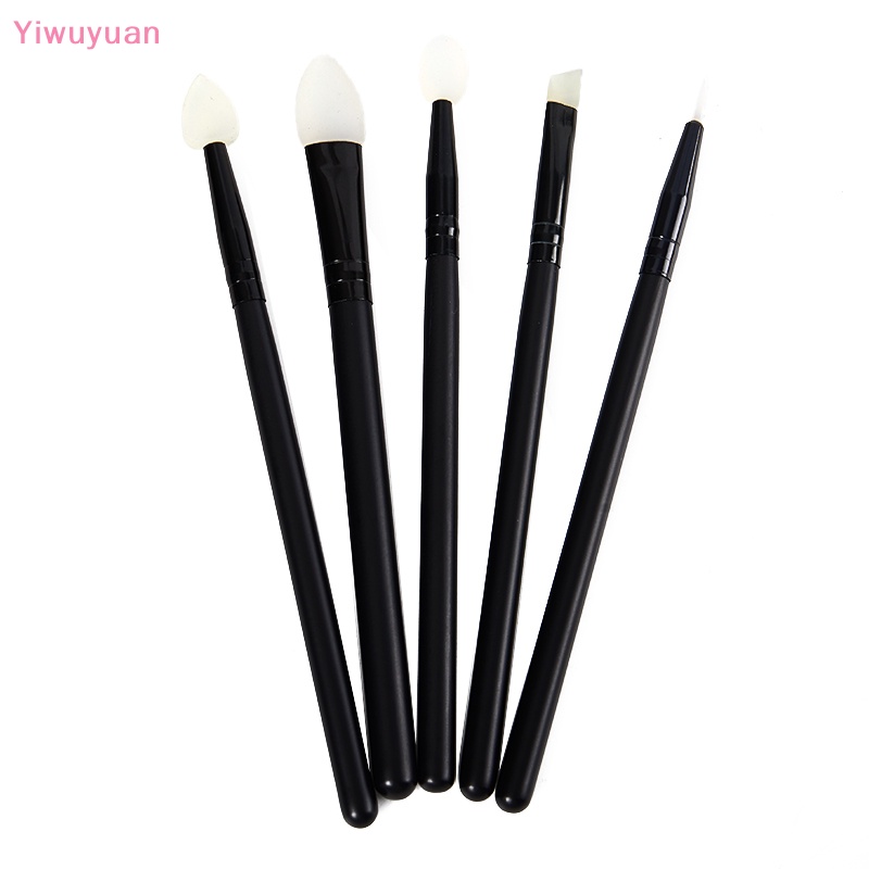 Bộ 5 Cọ Trang Điểm Mắt Môi Mặt Bằng Silicon Mềm