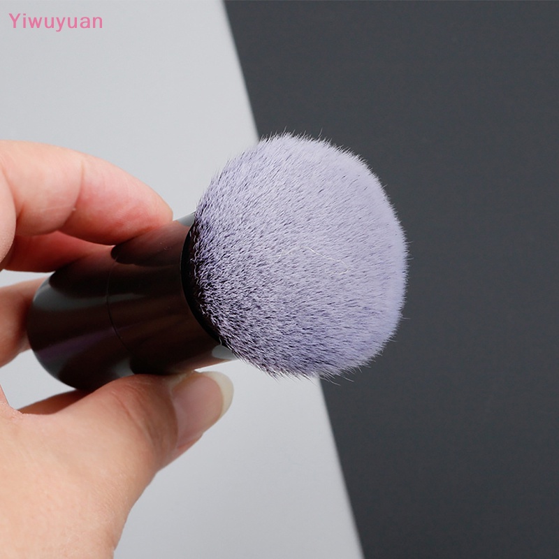 < Yiwuyuan > Cọ Trang Điểm Lông Mềm Cán Tròn Màu Đen Chuyên Nghiệp Cho Nữ