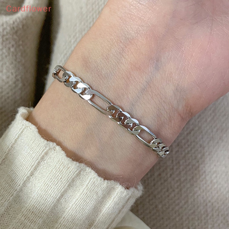 Vòng Tay May Mắn Màu Bạc Lấp Lánh Thanh Lịch Tùy Chỉnh < Cardflower > Thời Trang Mới Cho Nữ