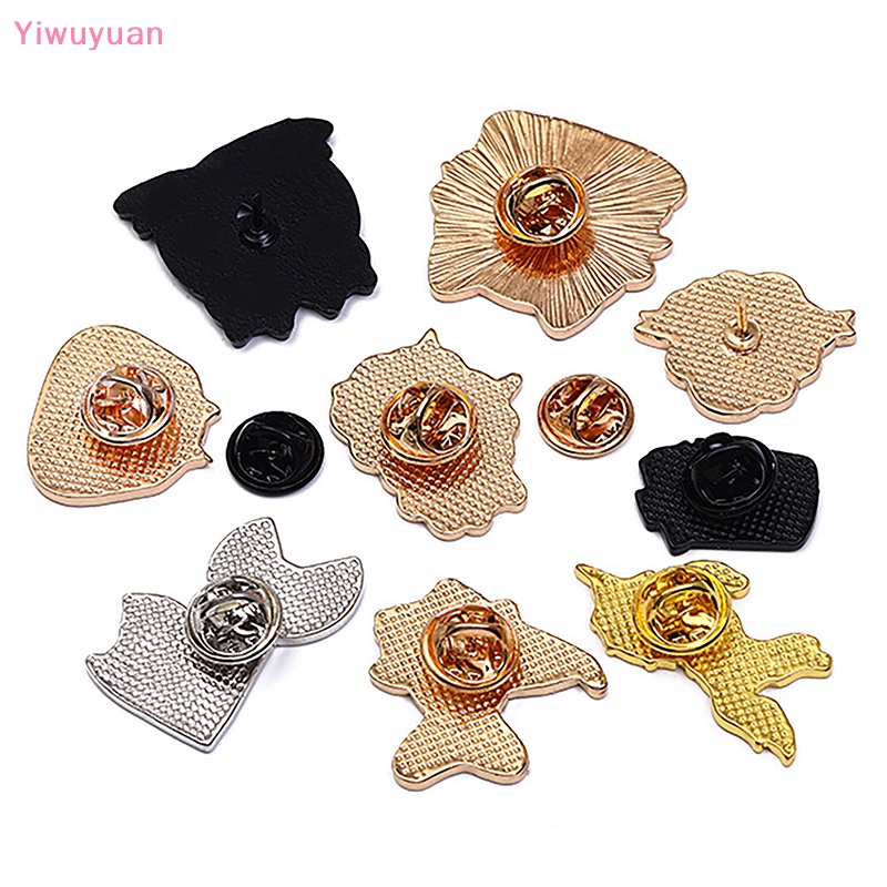 < Yiwuyuan > Ghim Cài Áo Họa Tiết Hoạt Hình Động Vật / Hamburger Tráng Men Cho Bé Trai / Bé Gái Mới