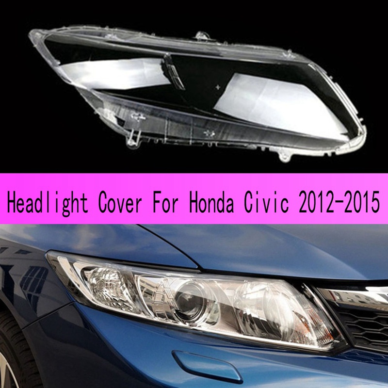Chụp Đèn Pha Trước Trong Suốt Cho Honda Civic 2012-2015