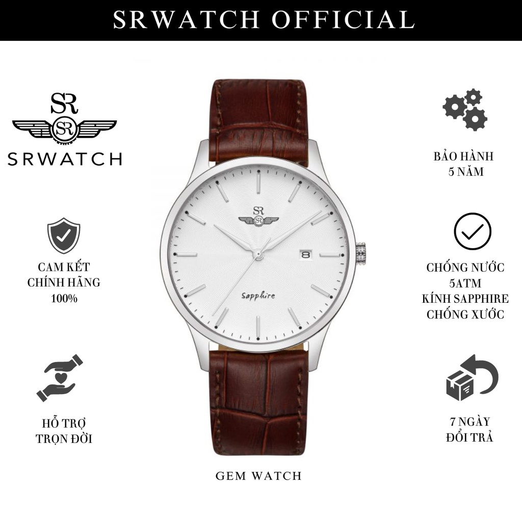 Đồng Hồ Nam SRWATCH TE SG1056.4102TE Kính Sapphire - Chính Hãng Bảo Hành 5 năm - Srwatch Vietnam