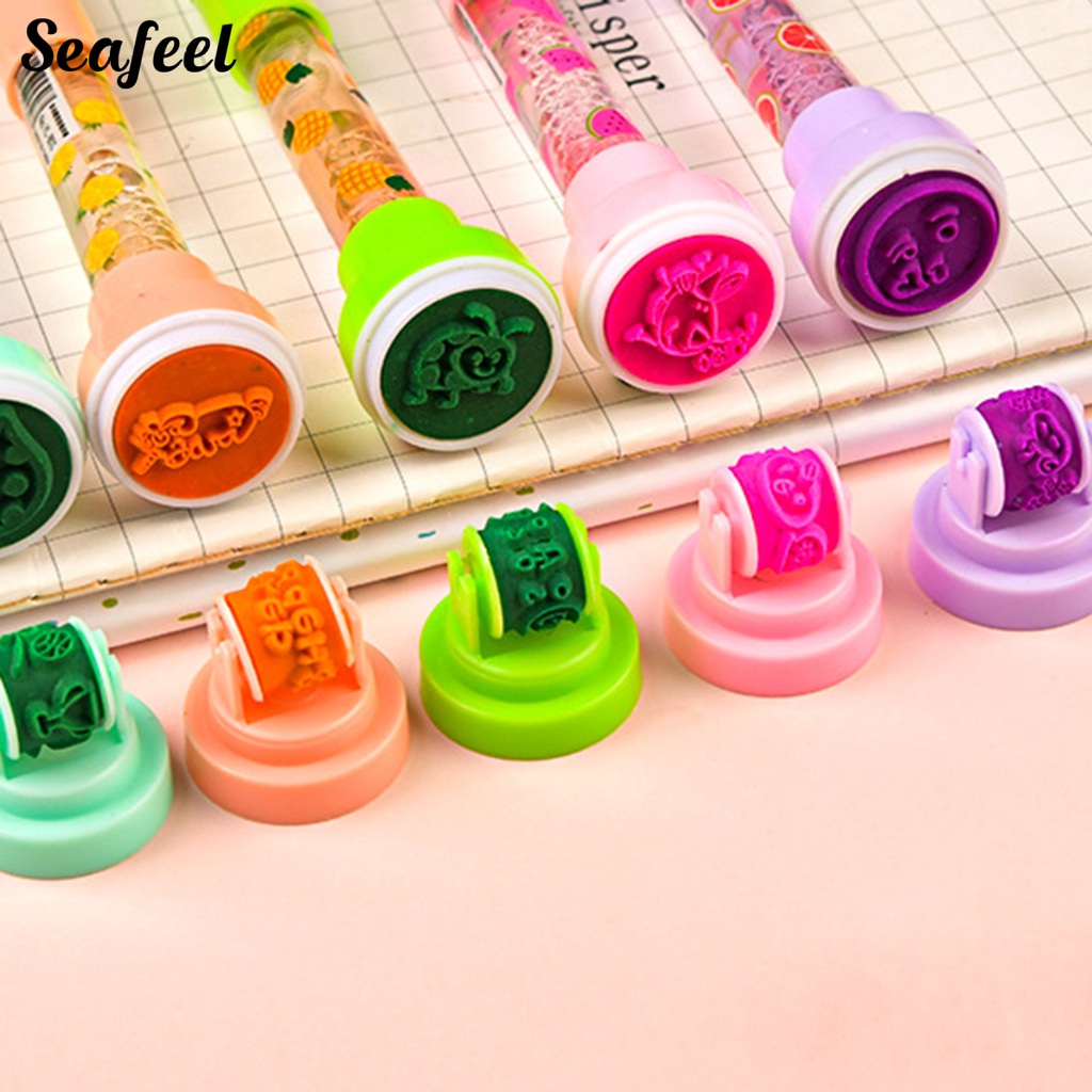 Bút Bi Nhựa Họa Tiết Dễ Thương Có Đèn Và Bong Bóng