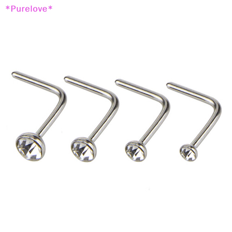 Set 14 Khuyên Mũi Bằng Thép Không Gỉ Cá Tính Thời Trang Mới