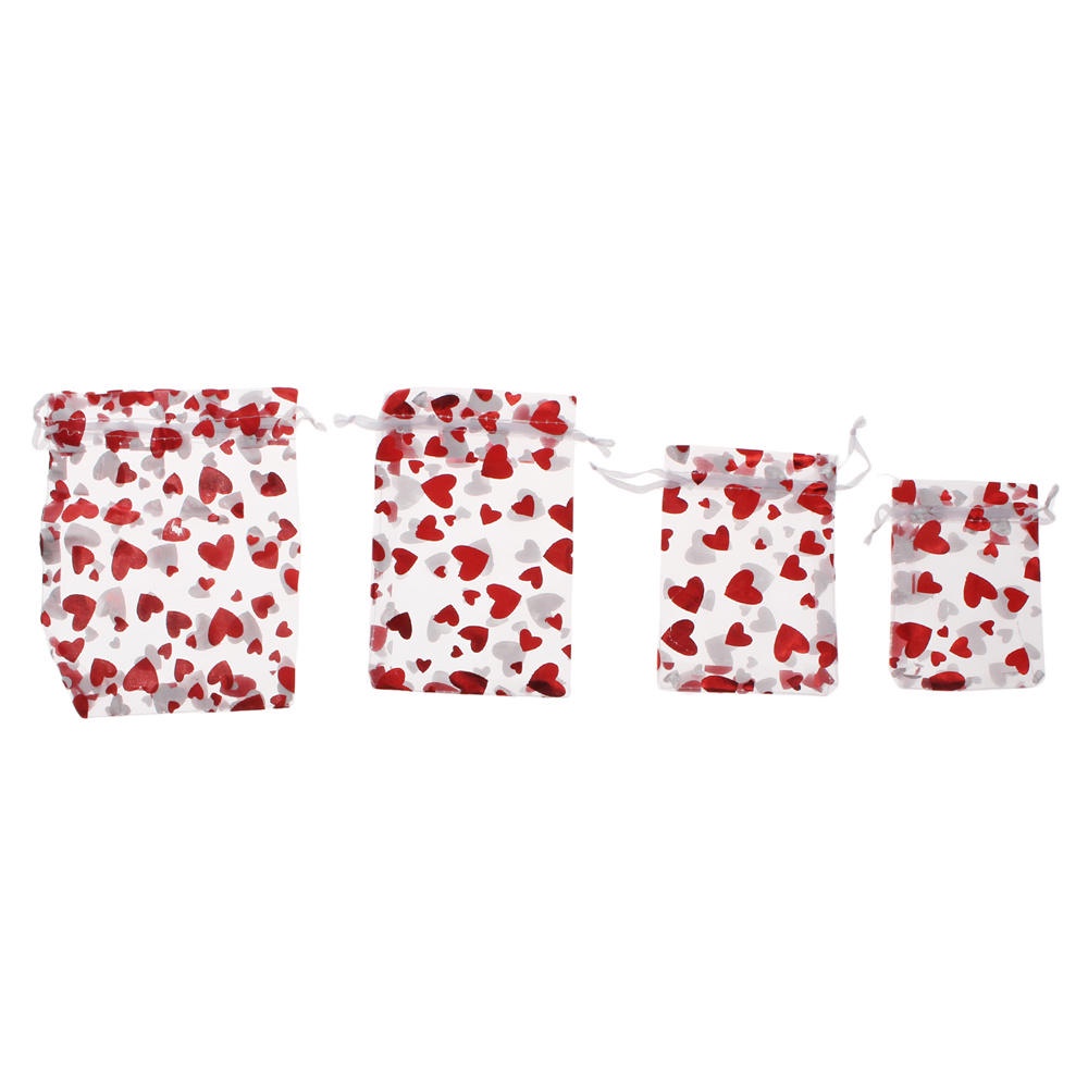 Set 100 Túi Lưới Đựng Quà Màu Sắc Tươi Sáng