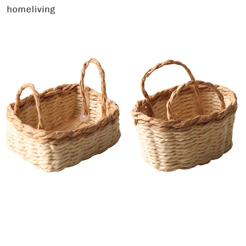 Giỏ Đan Đựng Rau Củ Quả Tỉ Lệ 1: 12 Trang Trí Nhà Búp Bê