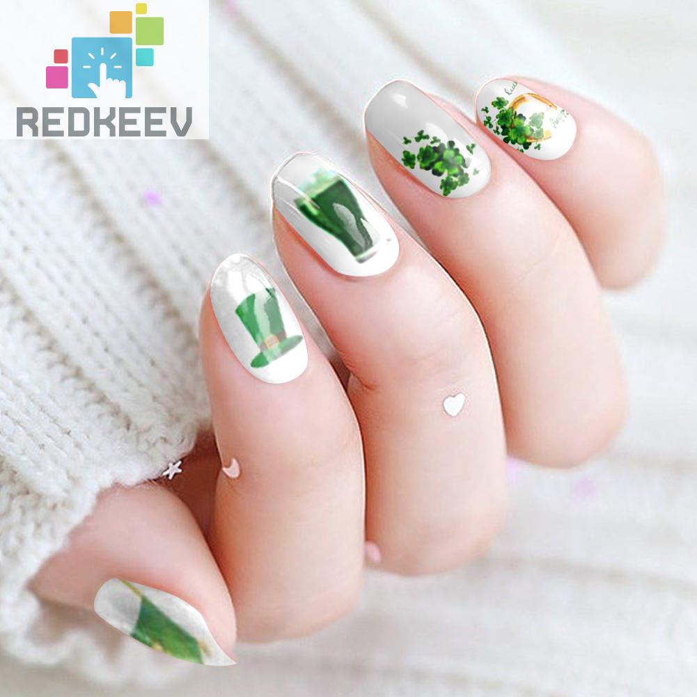 Bộ 5 Miếng Dán Trang Trí Móng Tay Không Độc Hại Chống Thấm Nước Cho Nữ